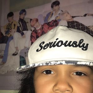 seriously ‘ hat. adjustable size. aesthetic